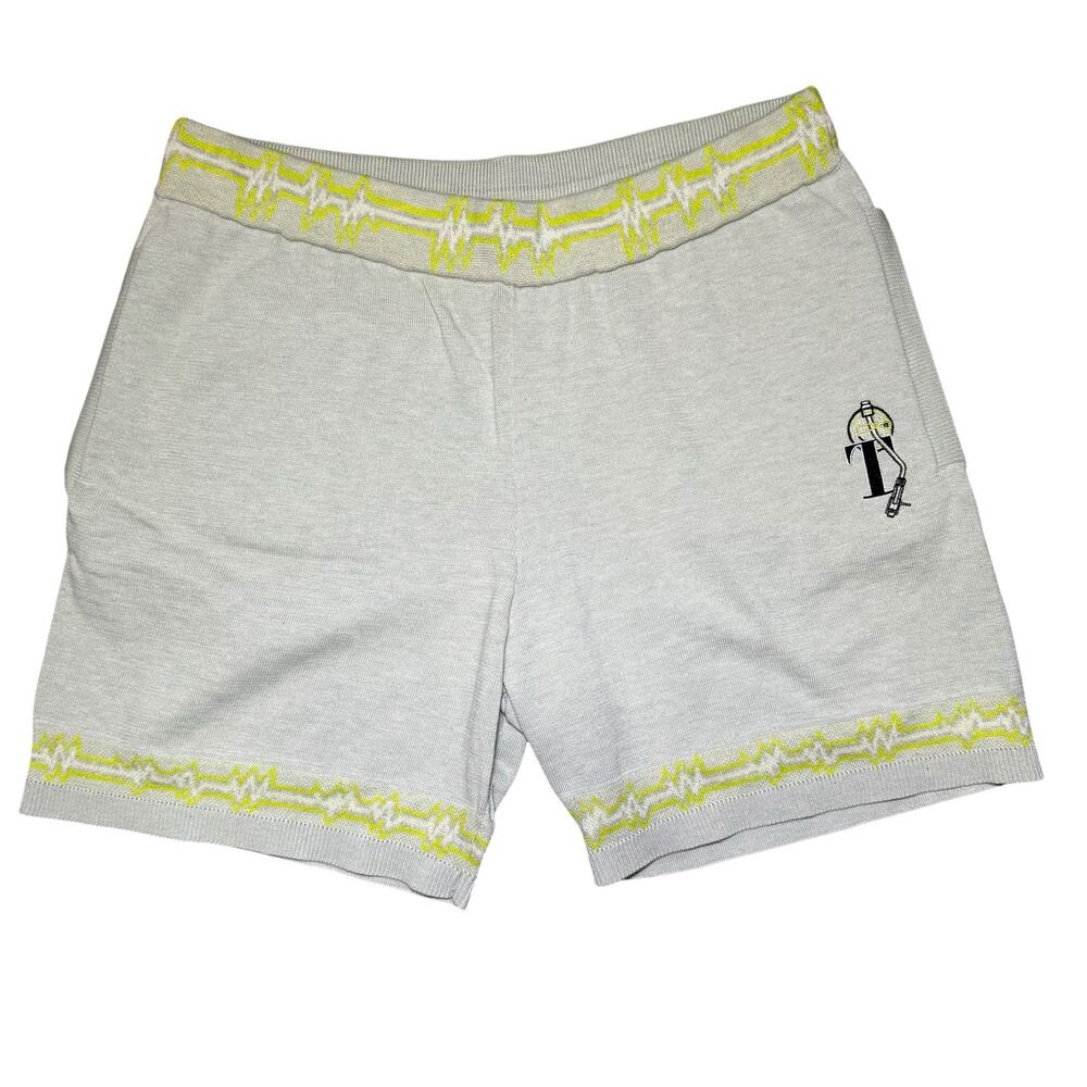 TWENTY Montreal Grey Knit Shorts NWT Heartbeat Trim Size L